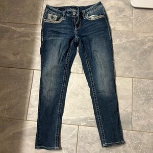 Vigoss Dark Blue Ankle Jeans